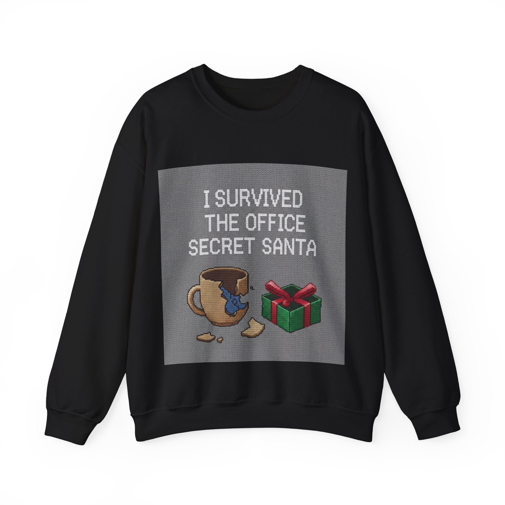 Ugly Christmas Jumper  — I Survived the Office Secret Santa Crewneck