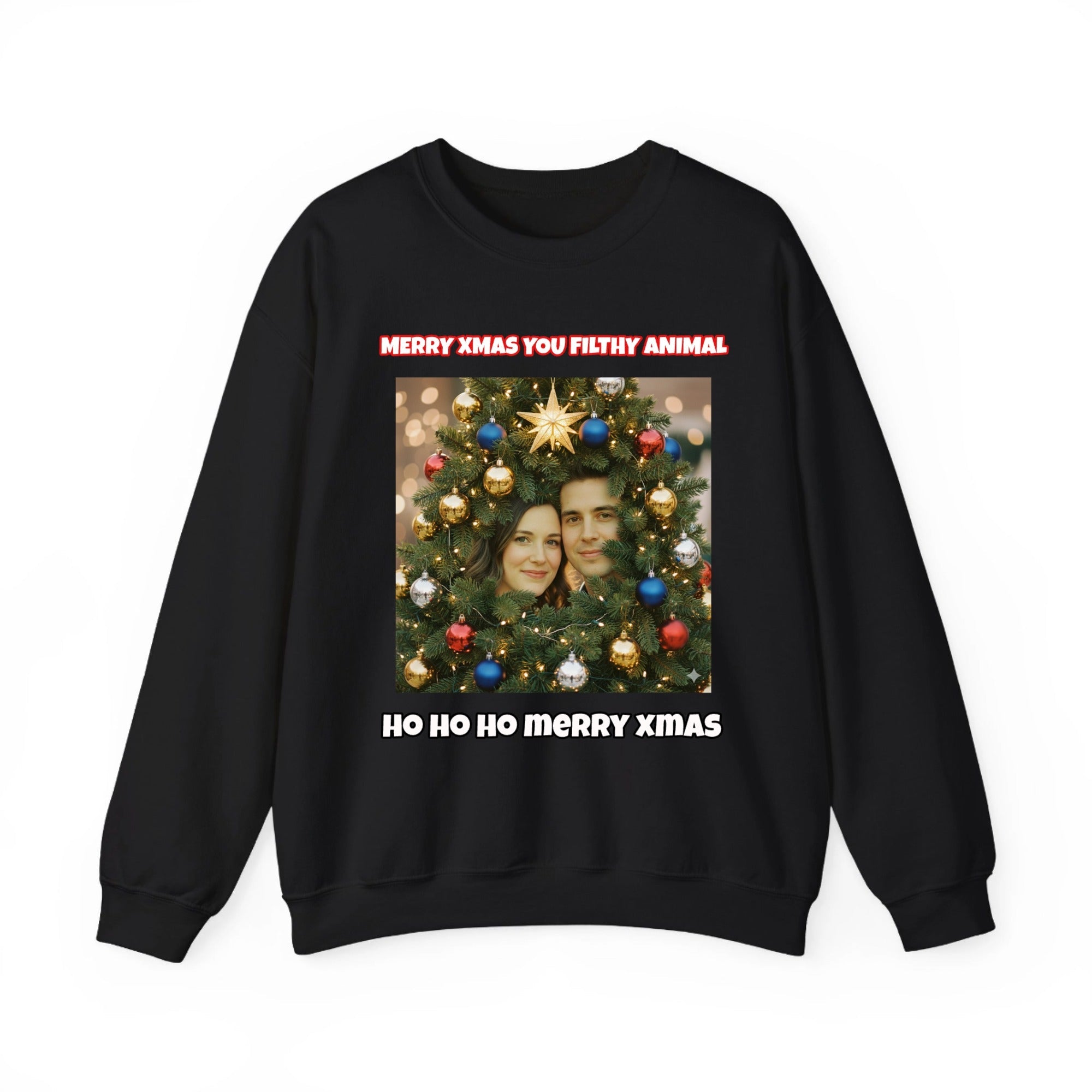 Make us a Christmas Tree Couples - Personalised Ugly Xmas Jumper