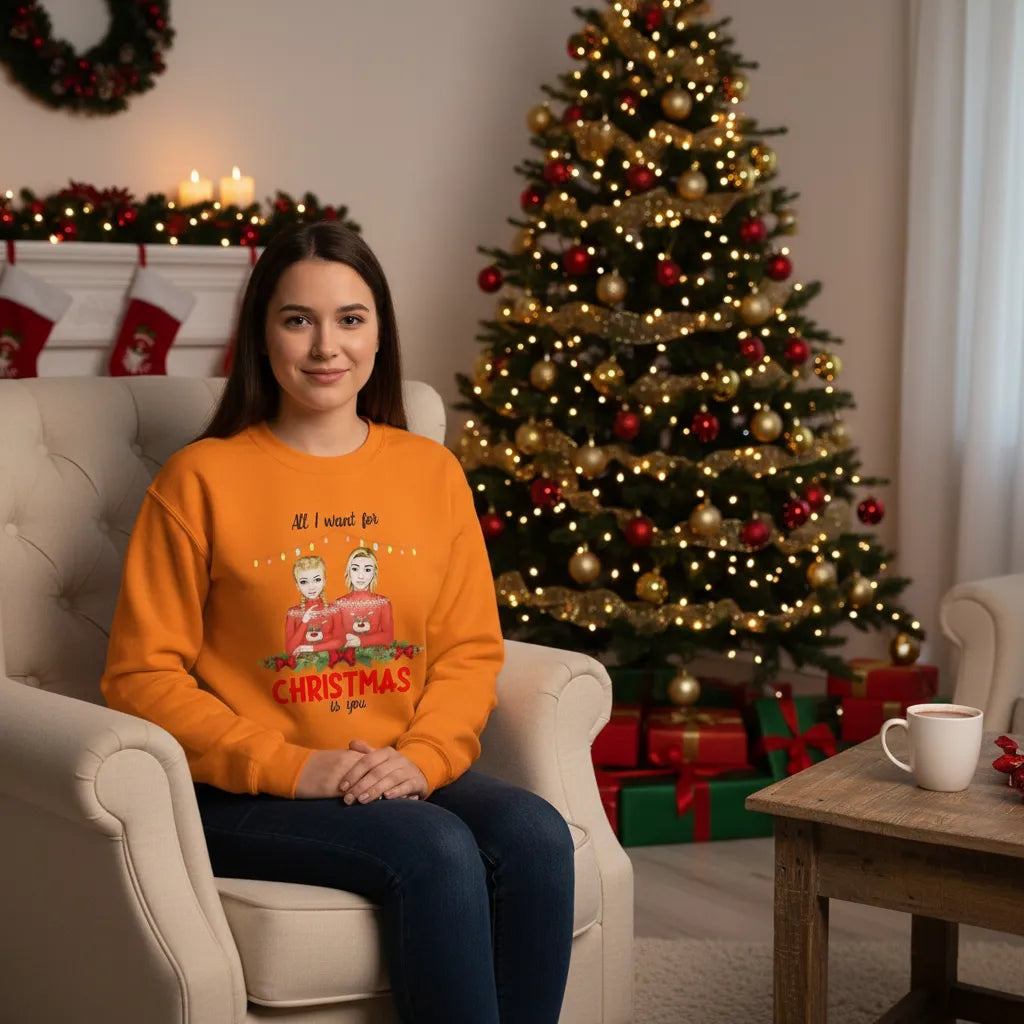 All I want is you - Personalised Ugly Xmas Jumper