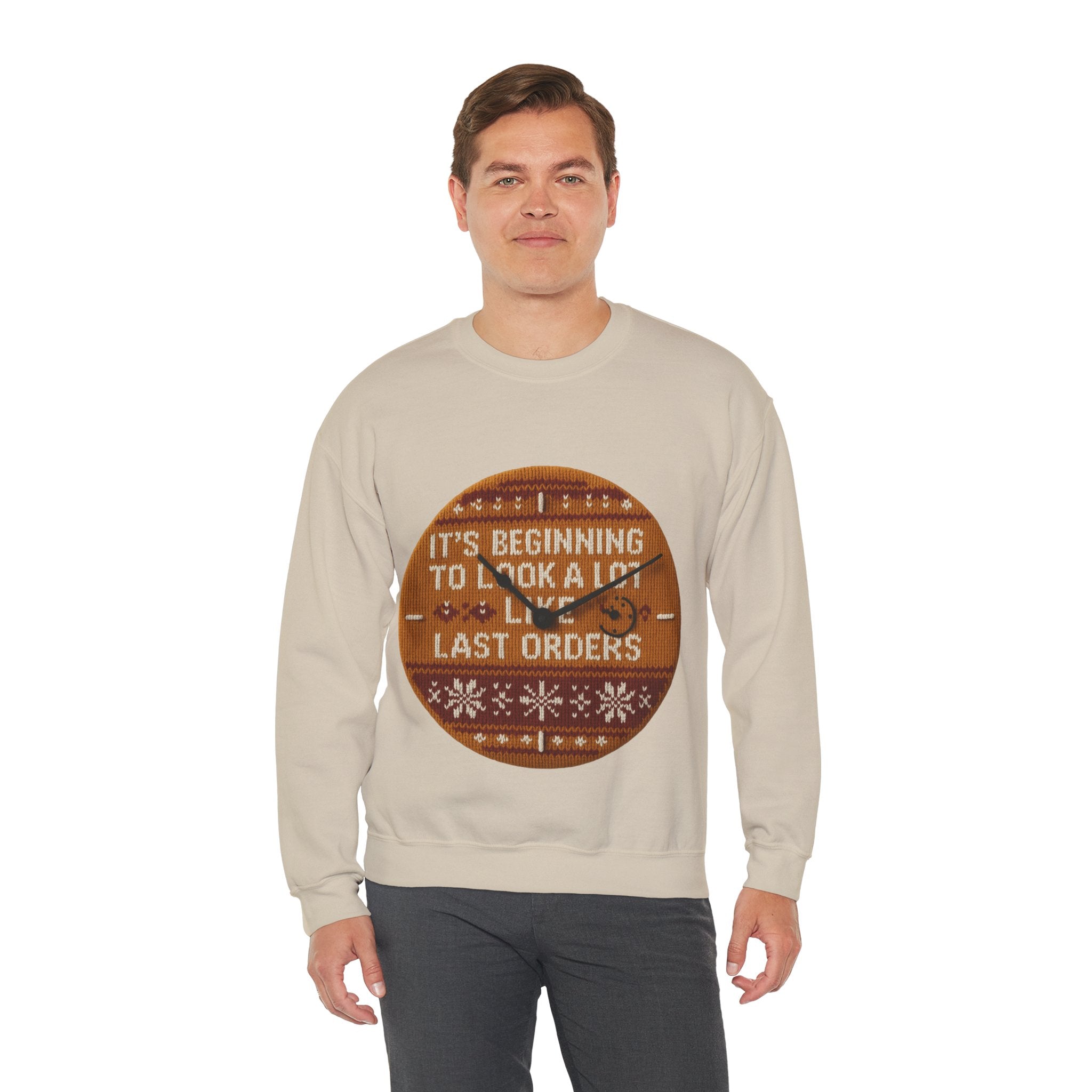 Ugly Xmas Jumper Sweatshirt — "Last orders" Christmas Crewneck