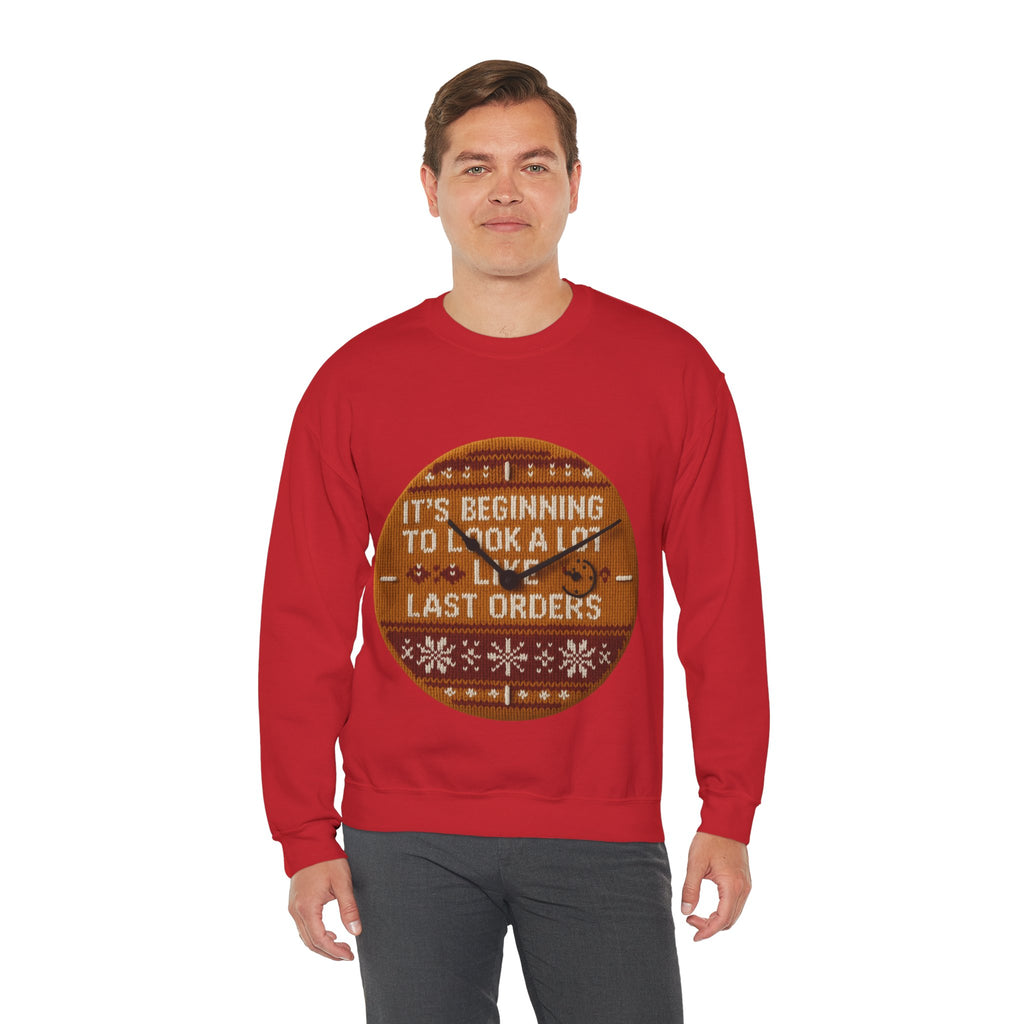 Ugly Xmas Jumper Sweatshirt — "Last orders" Christmas Crewneck