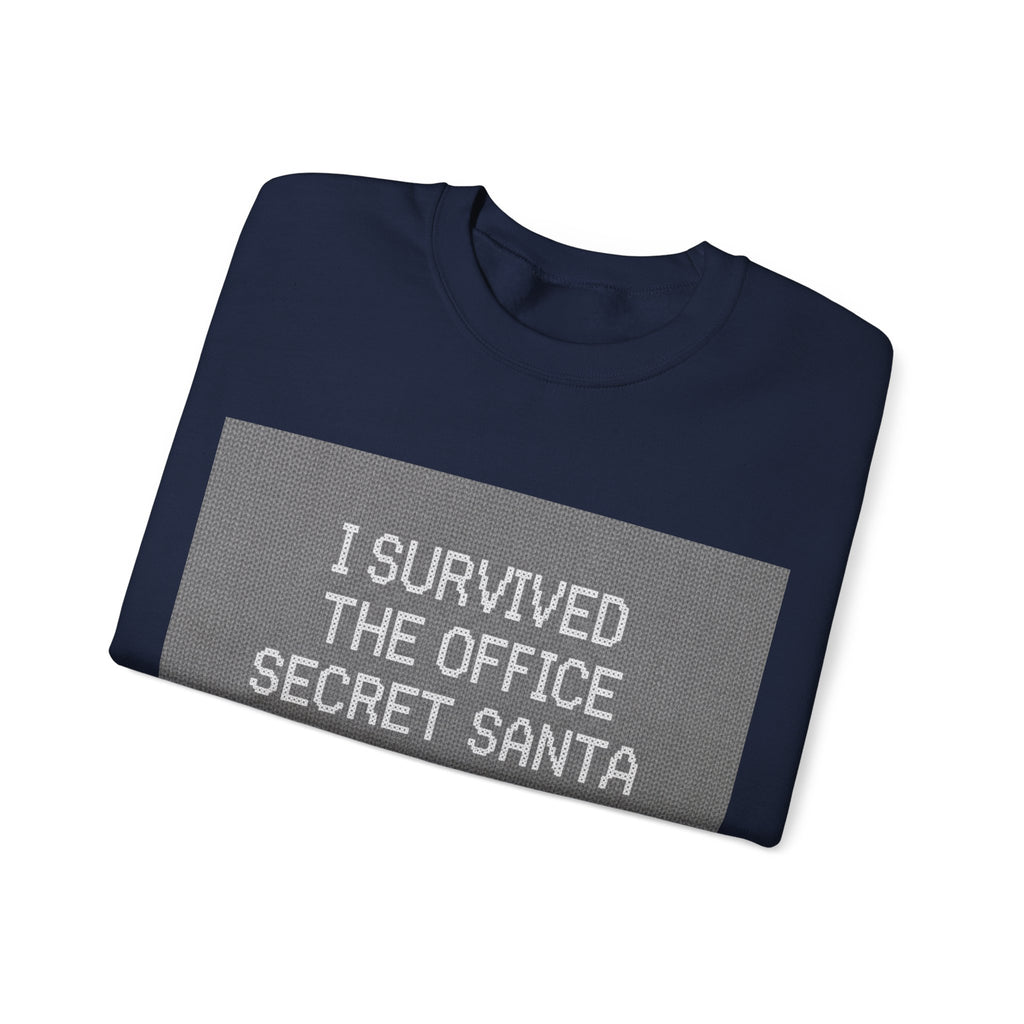 Ugly Christmas Jumper  — I Survived the Office Secret Santa Crewneck
