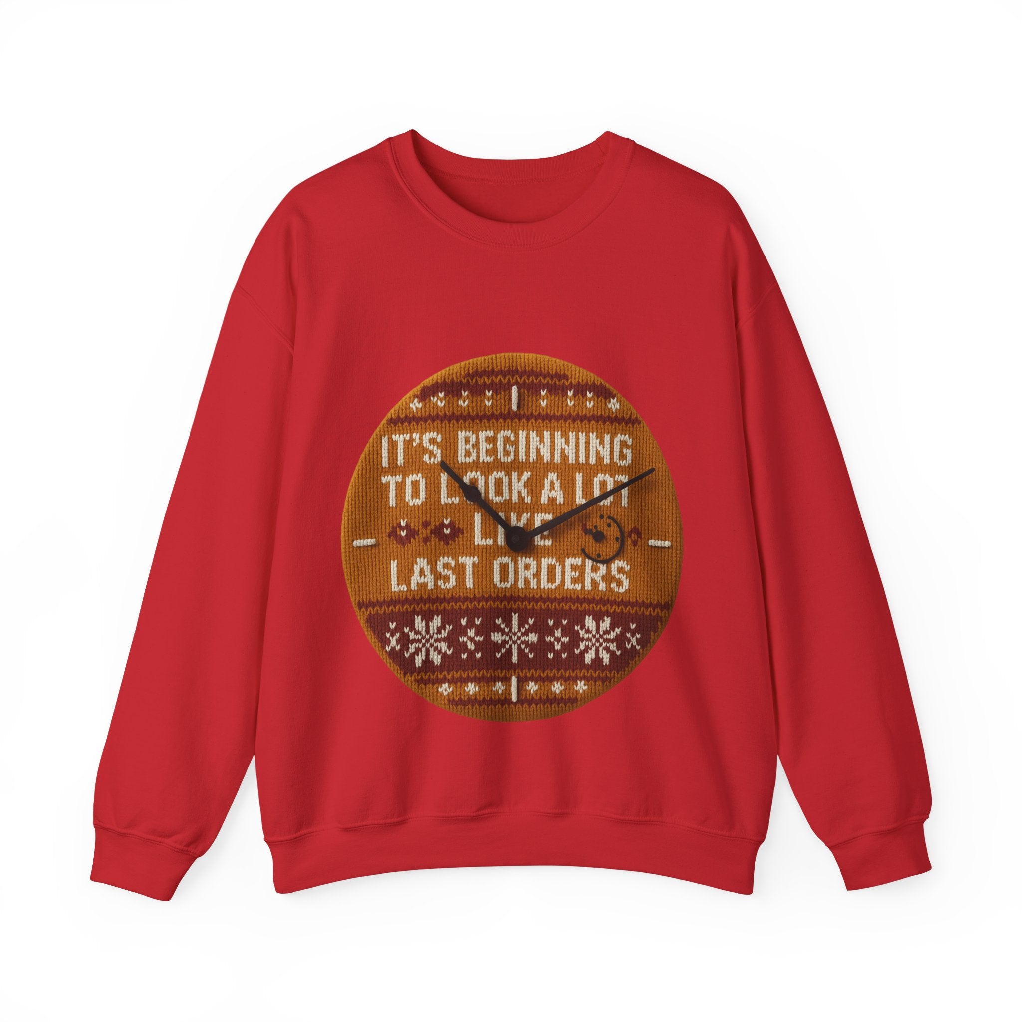 Ugly Xmas Jumper Sweatshirt — "Last orders" Christmas Crewneck
