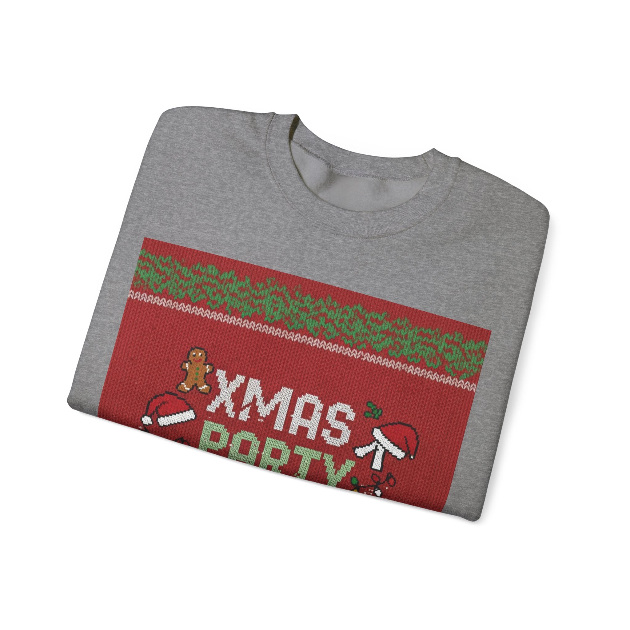 Ugly Xmas Jumper Sweatshirt — "XMAS PARTY SURVIVOR 2025" Christmas Crewneck