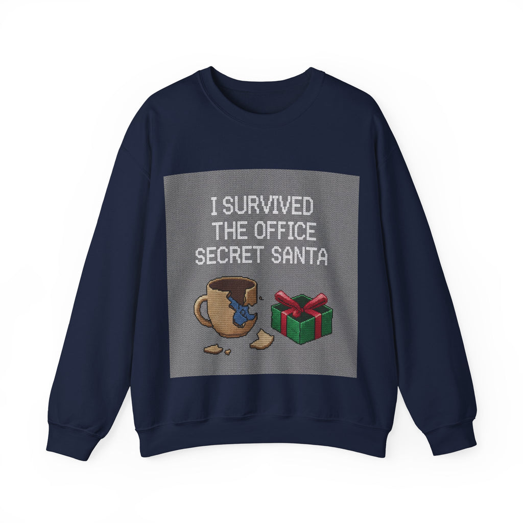 Ugly Christmas Jumper  — I Survived the Office Secret Santa Crewneck
