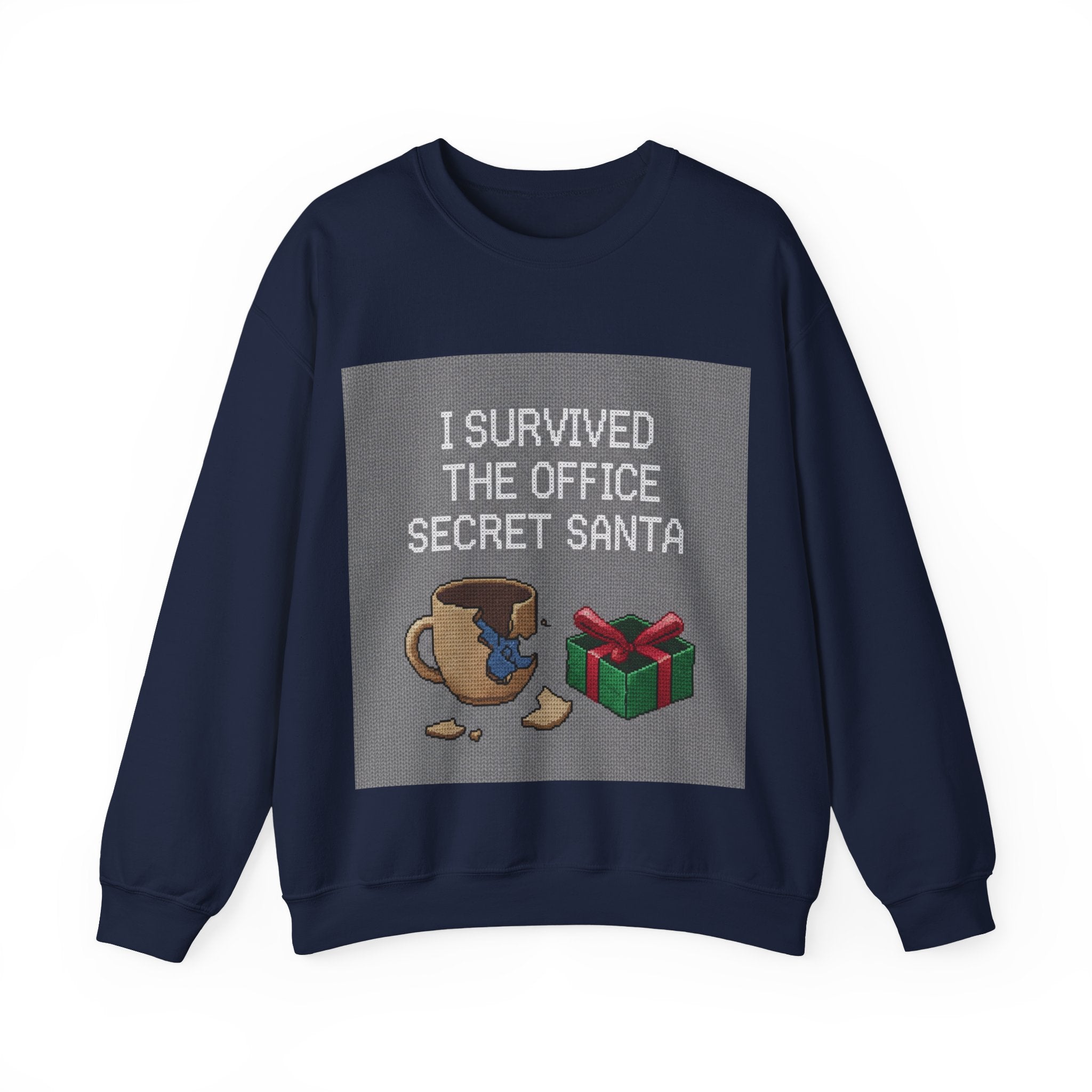 Ugly Christmas Jumper  — I Survived the Office Secret Santa Crewneck