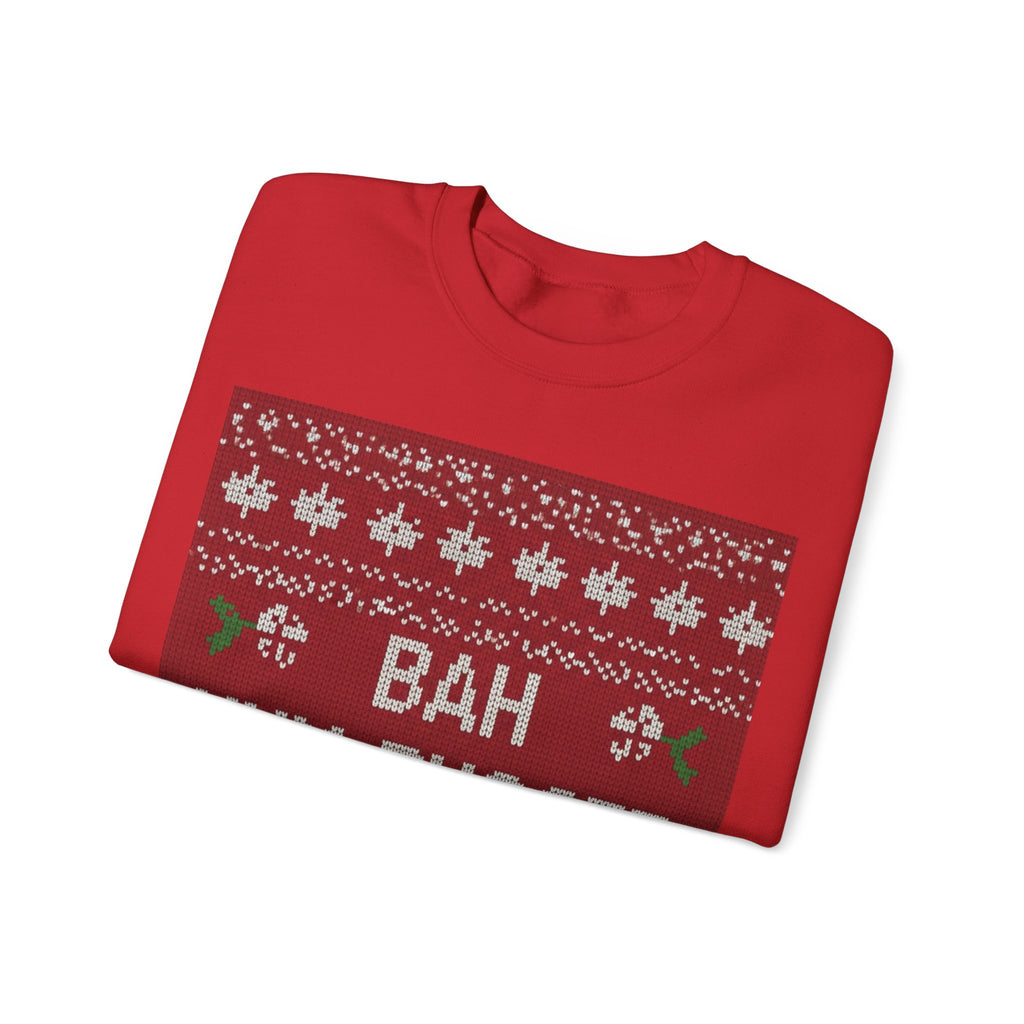 Ugly Xmas Jumper Sweatshirt — "Bah Hum Bugger" Christmas Crewneck