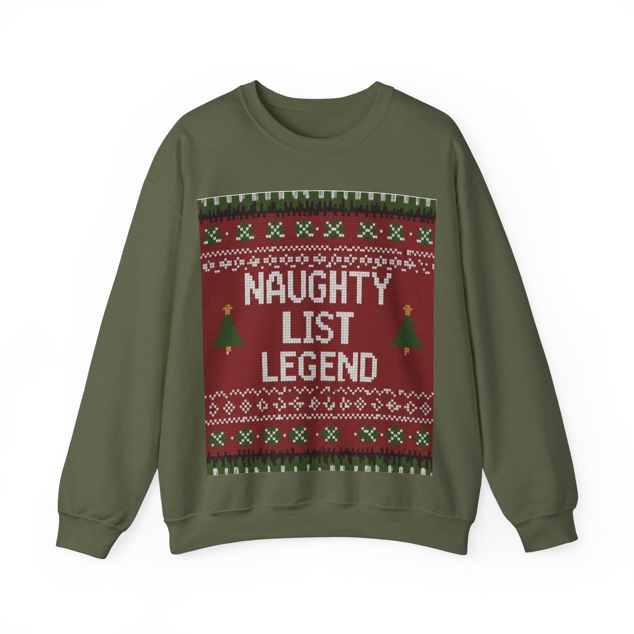 Ugly Xmas Jumper Sweatshirt — "Naughty List Legend" Christmas Crewneck