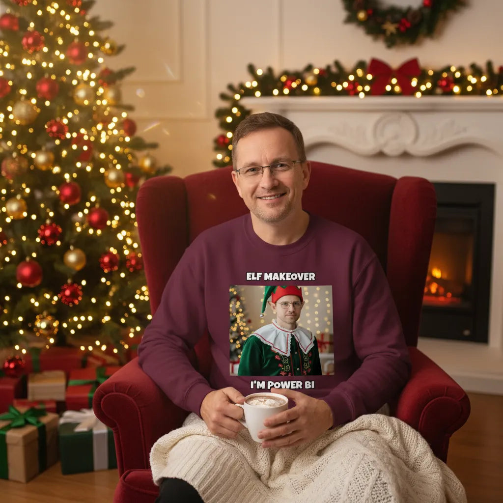 Elf Makeover - Personalised Ugly Xmas Jumper