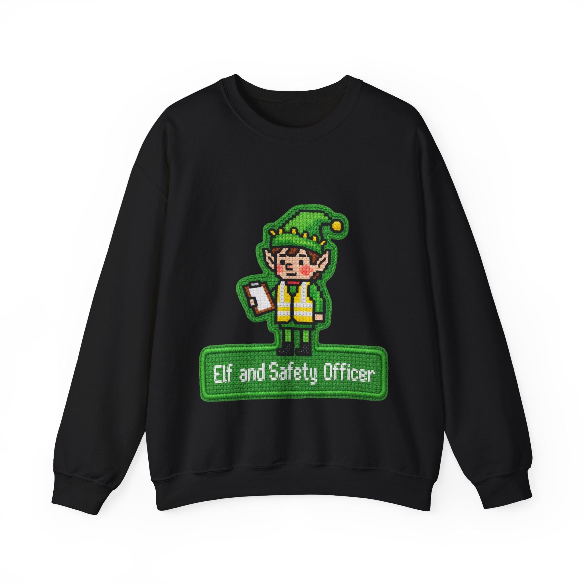 Ugly Xmas Jumper Sweatshirt — "Elf and Safety" Christmas Crewneck