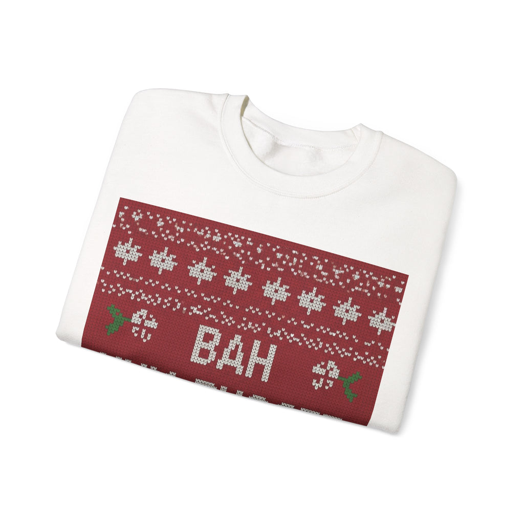Ugly Xmas Jumper Sweatshirt — "Bah Hum Bugger" Christmas Crewneck