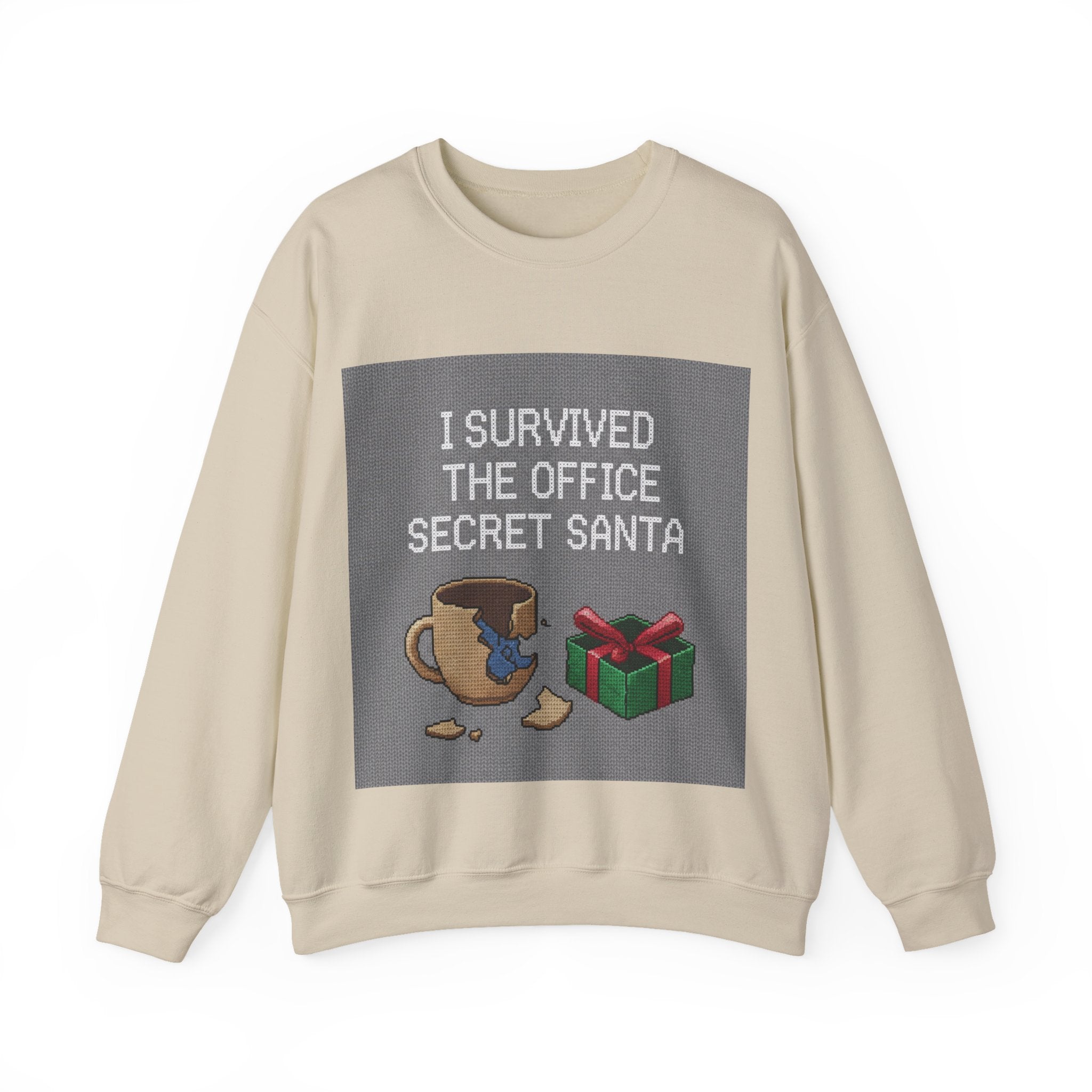 Ugly Christmas Jumper  — I Survived the Office Secret Santa Crewneck