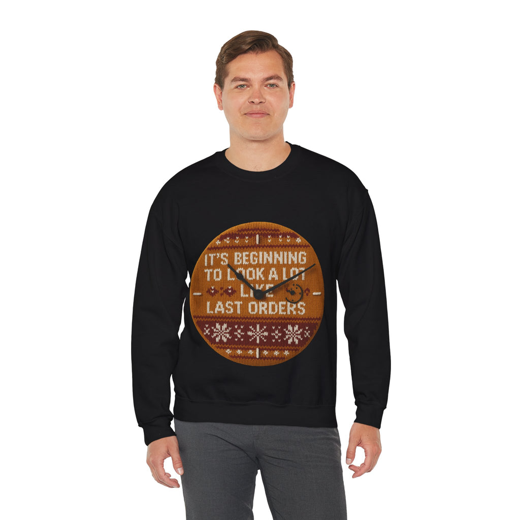 Ugly Xmas Jumper Sweatshirt — "Last orders" Christmas Crewneck